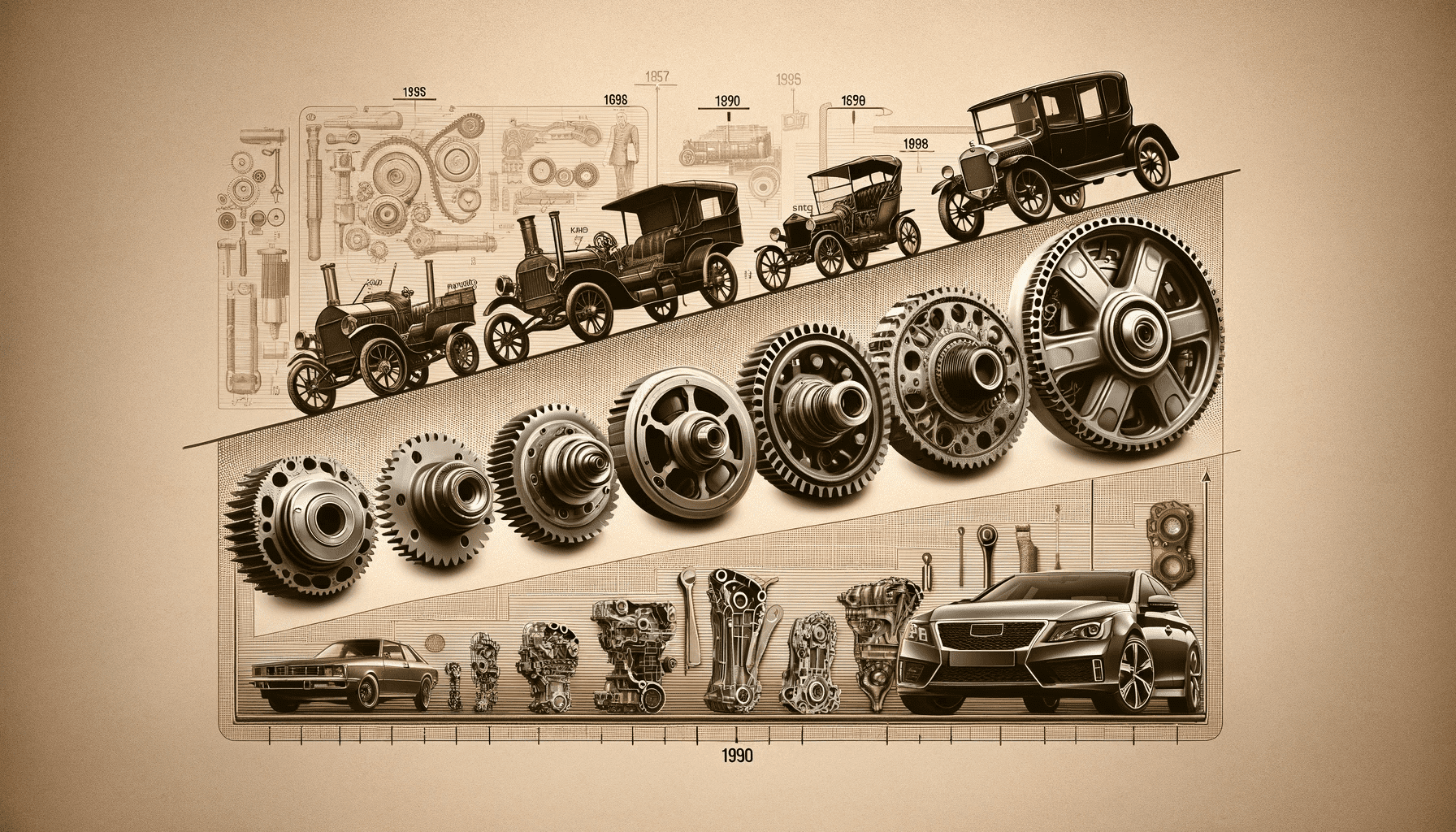 The Evolution of Car Parts: Tracing the Transformative Road of Automotive History